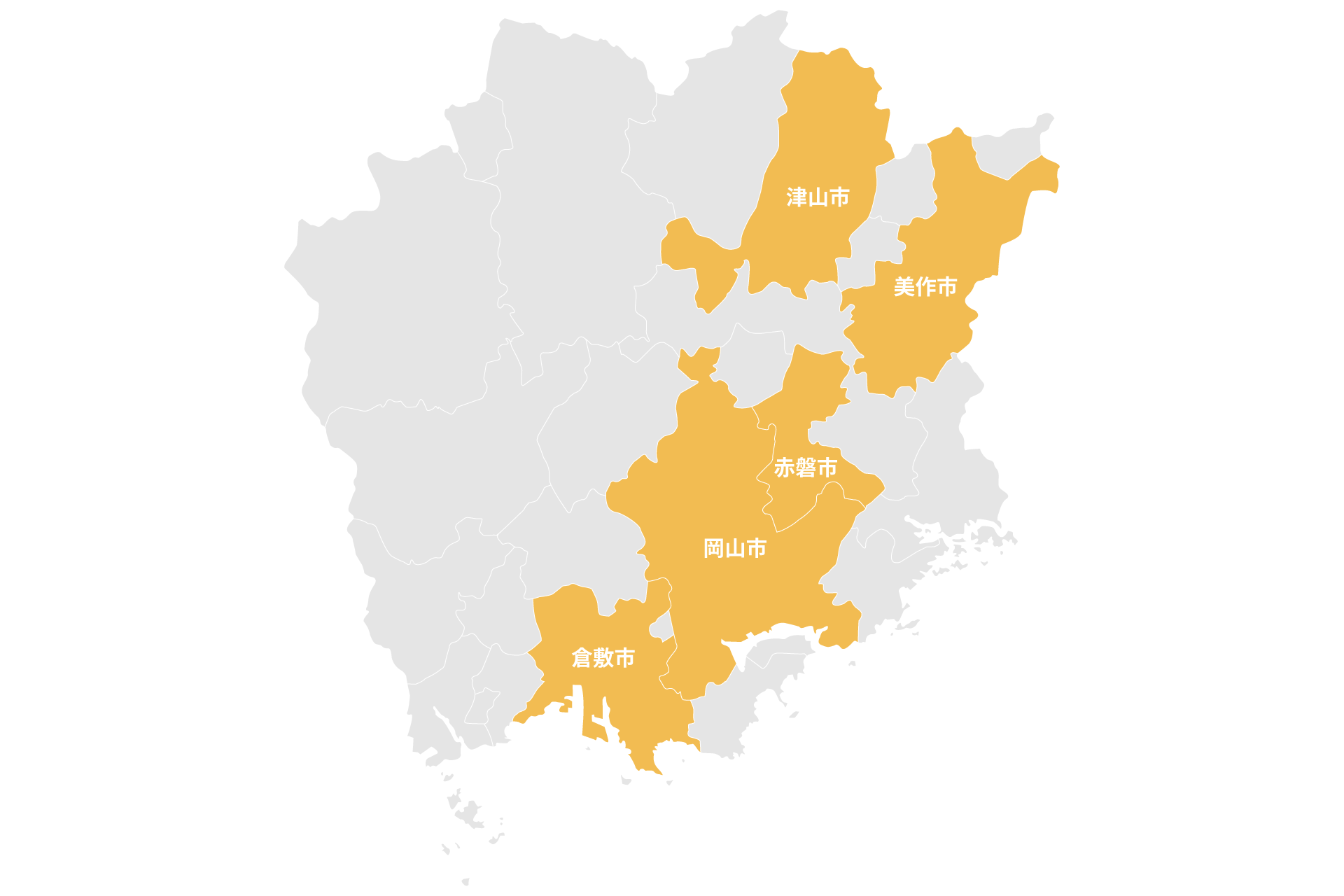 訪問対象地域の地図