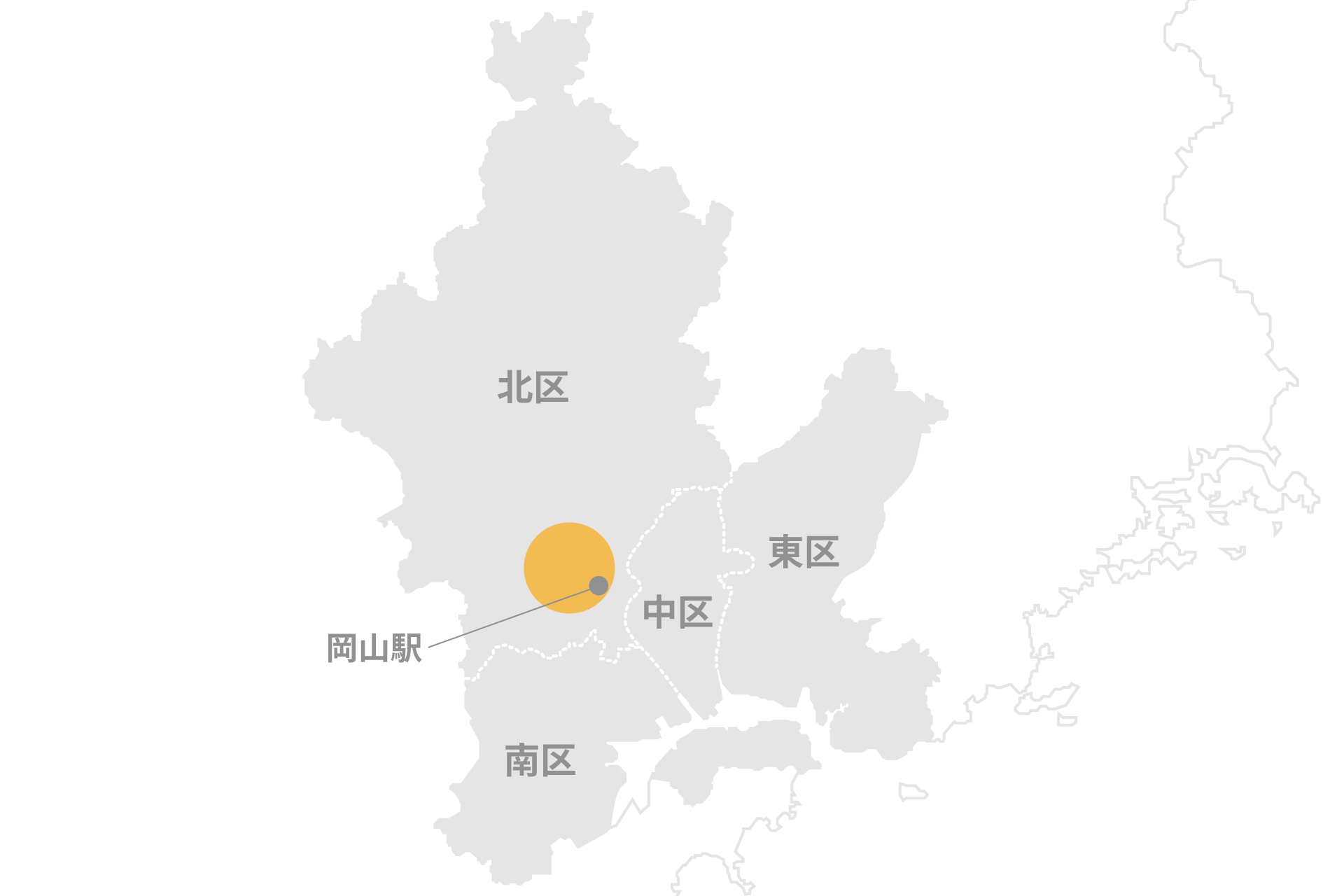 対応エリアの地図